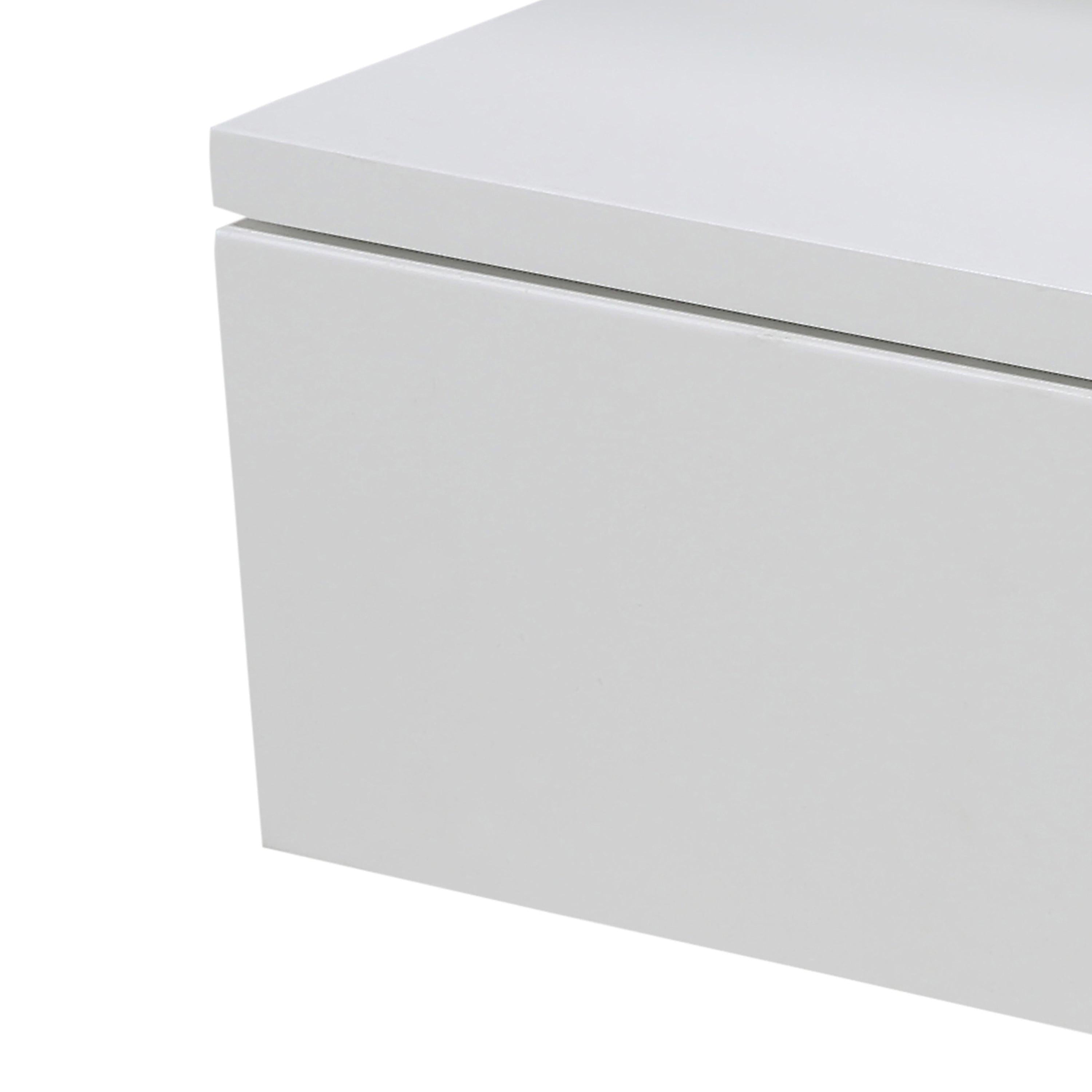 Ashlan Bedside Table with 1 Drawer in White - image 5