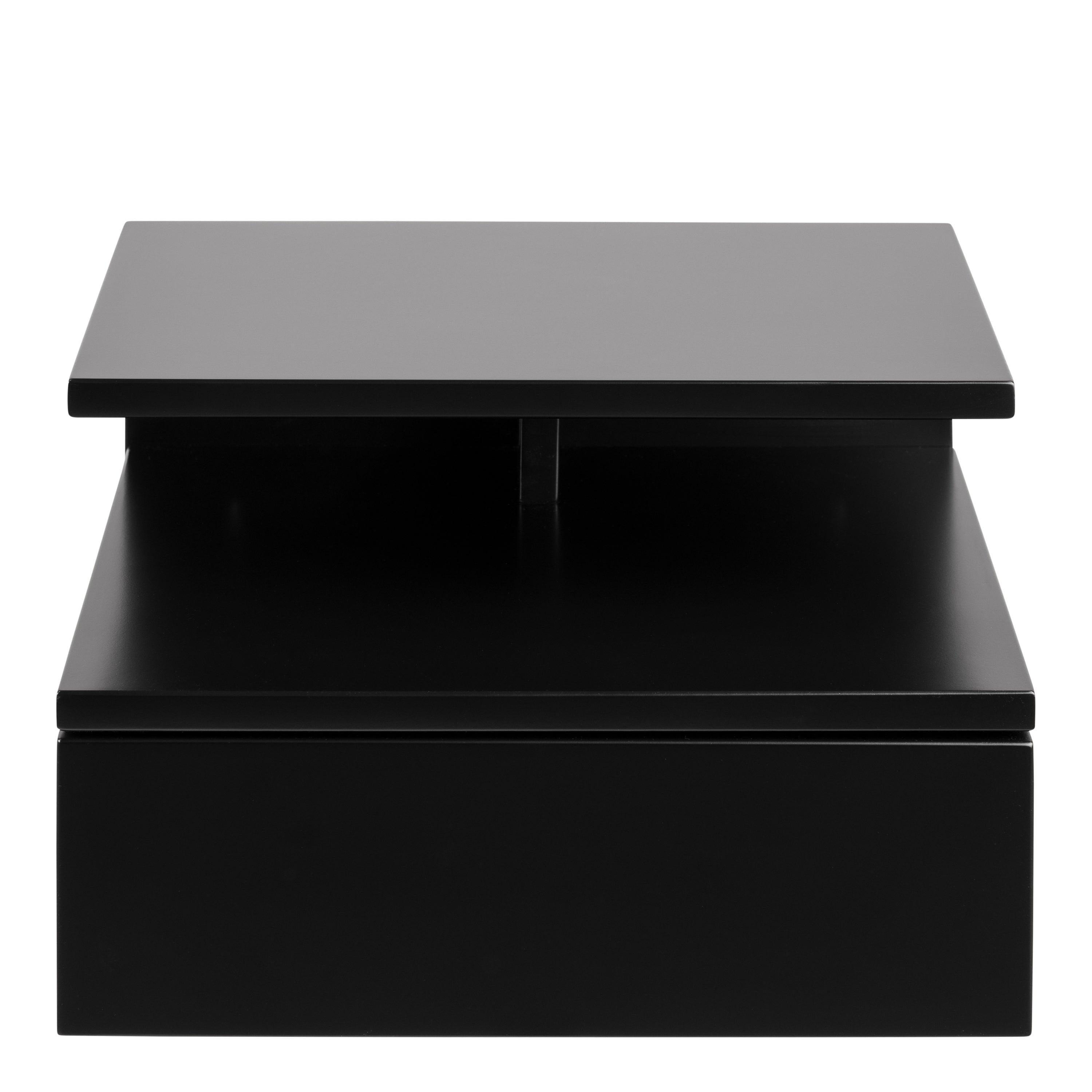 Ashlan Bedside Table with 1 Drawer in Black - image 2