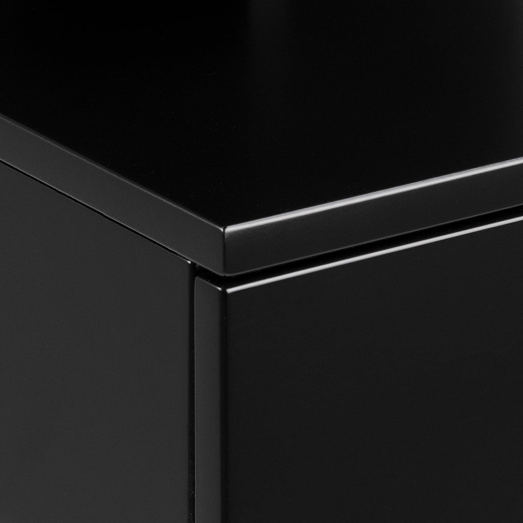 Ashlan Bedside Table with 1 Drawer in Black - image 8