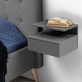 Ashlan Bedside Table with 1 Drawer in Grey - image 5