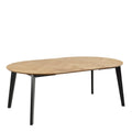 Georgetown Round Dining Table in Oak & Black - image 3