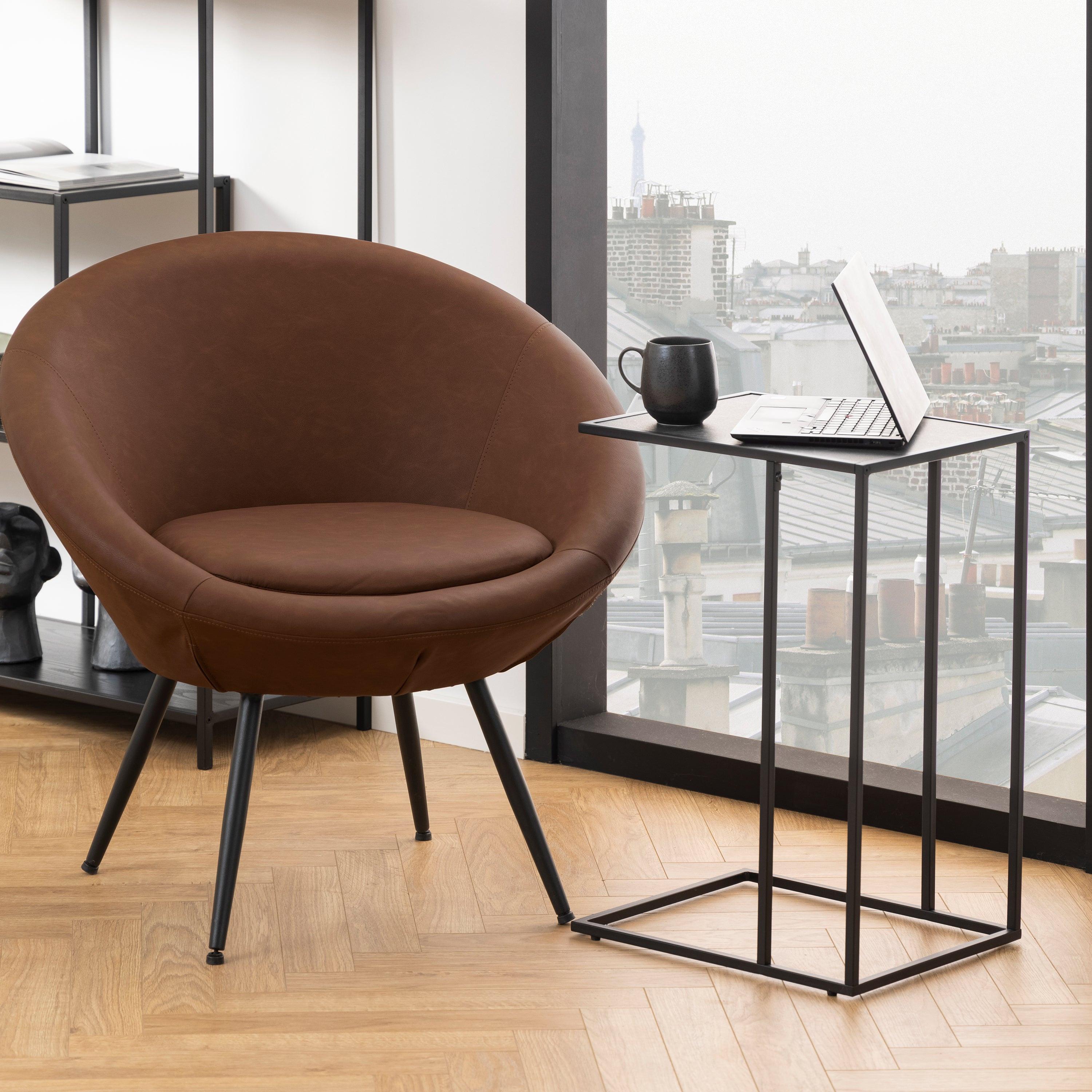 Infinity Side Table in Matt Black - image 4