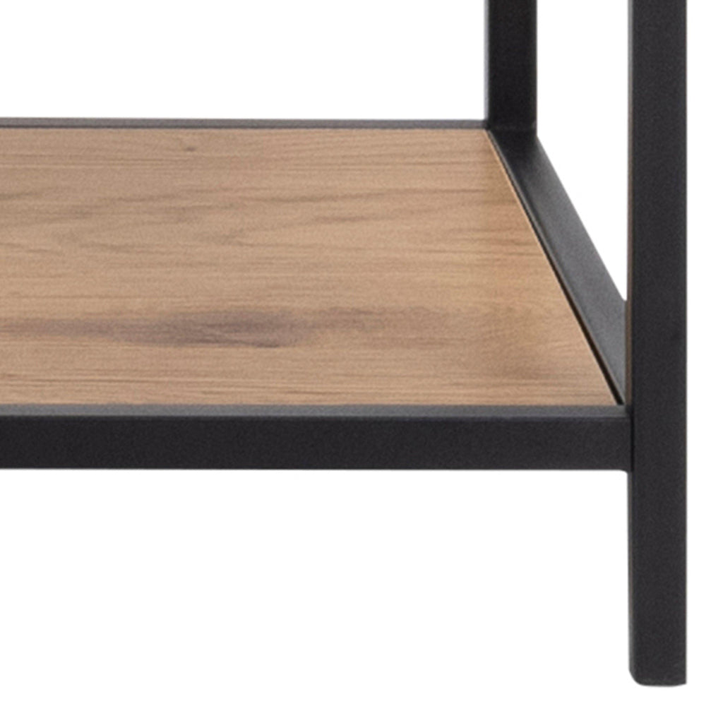 Seaford Bookcase with 5 Shelves in Black and Oak - image 6