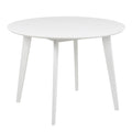 Roxby Round Dining Table in White 105cm