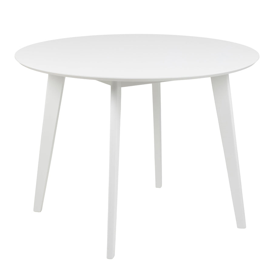 Roxby Round Dining Table in White 105cm