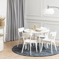 Roxby Round Dining Table in White 105cm - image 3