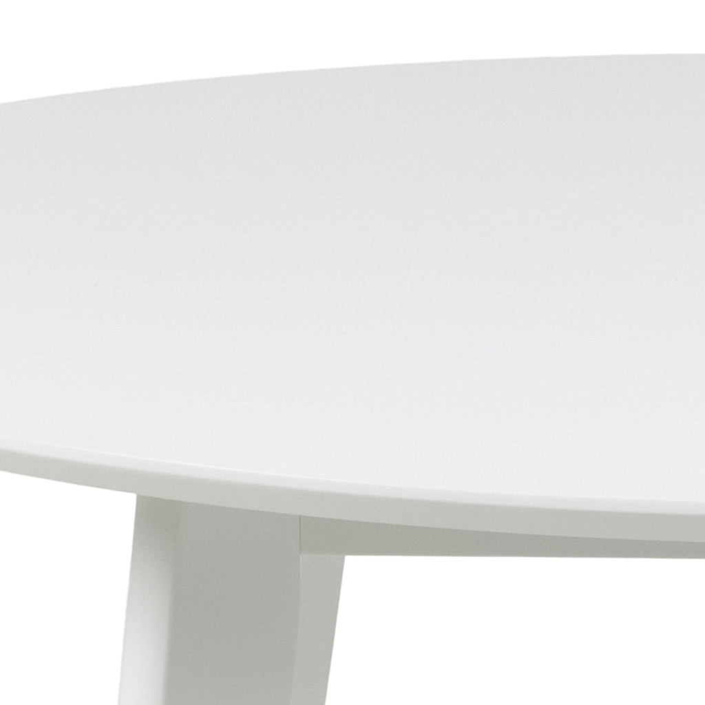 Roxby Round Dining Table in White 105cm - image 5