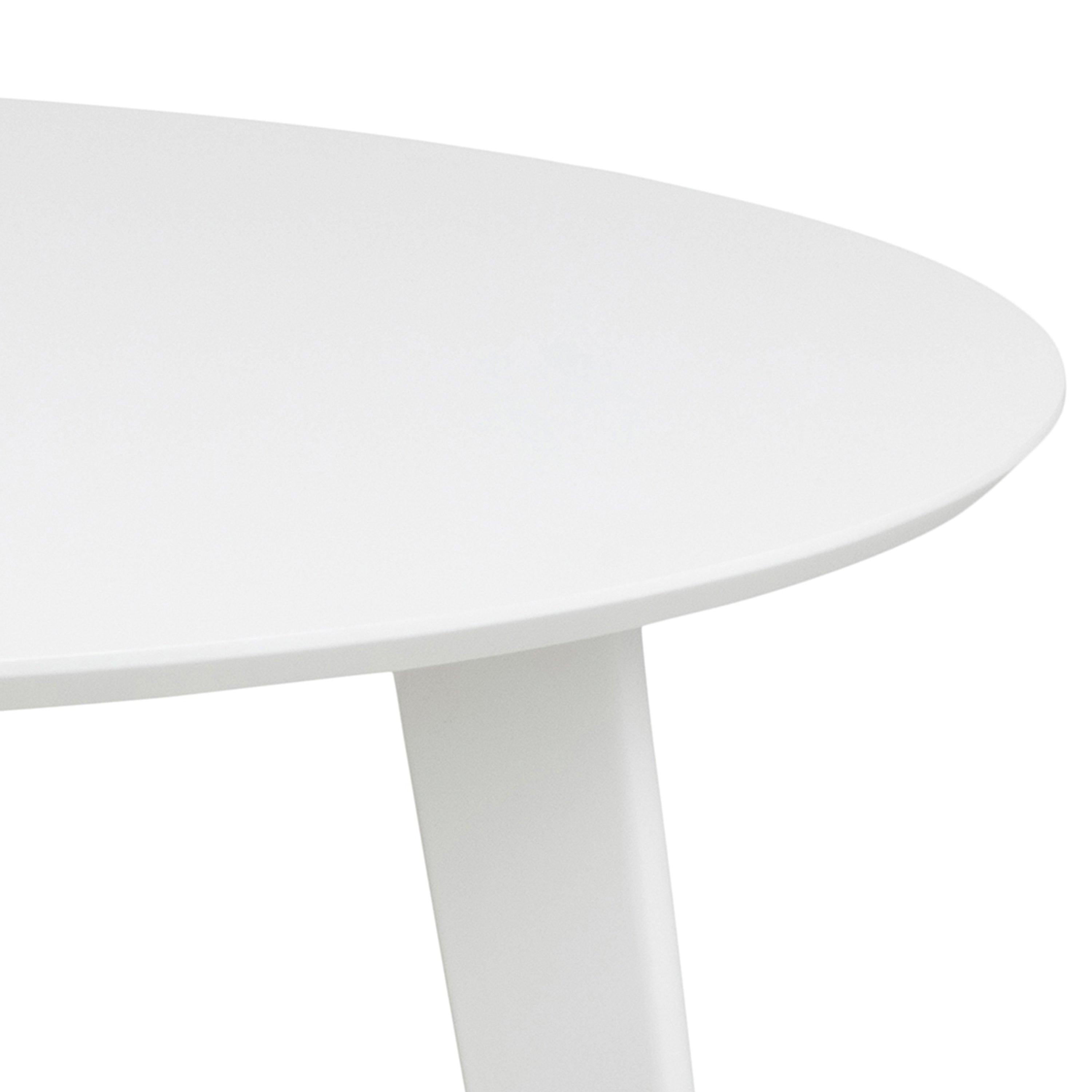 Roxby Round Dining Table in White 105cm - image 6