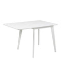 Roxby Square Dining Table in White 120x80cm includes 4 Roxby Dining Chairs in White - image 2