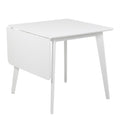 Roxby Square Dining Table in White 120x80cm includes 4 Roxby Dining Chairs in White - image 3
