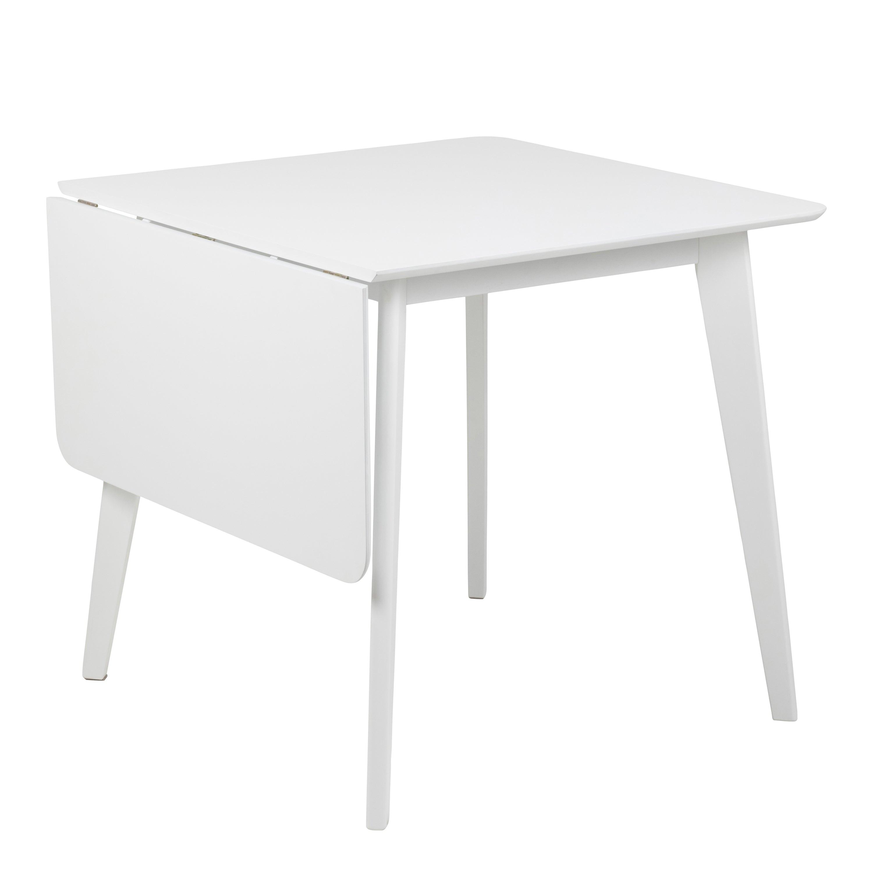 Roxby Square Dining Table in White 120x80cm includes 4 Roxby Dining Chairs in White - image 3