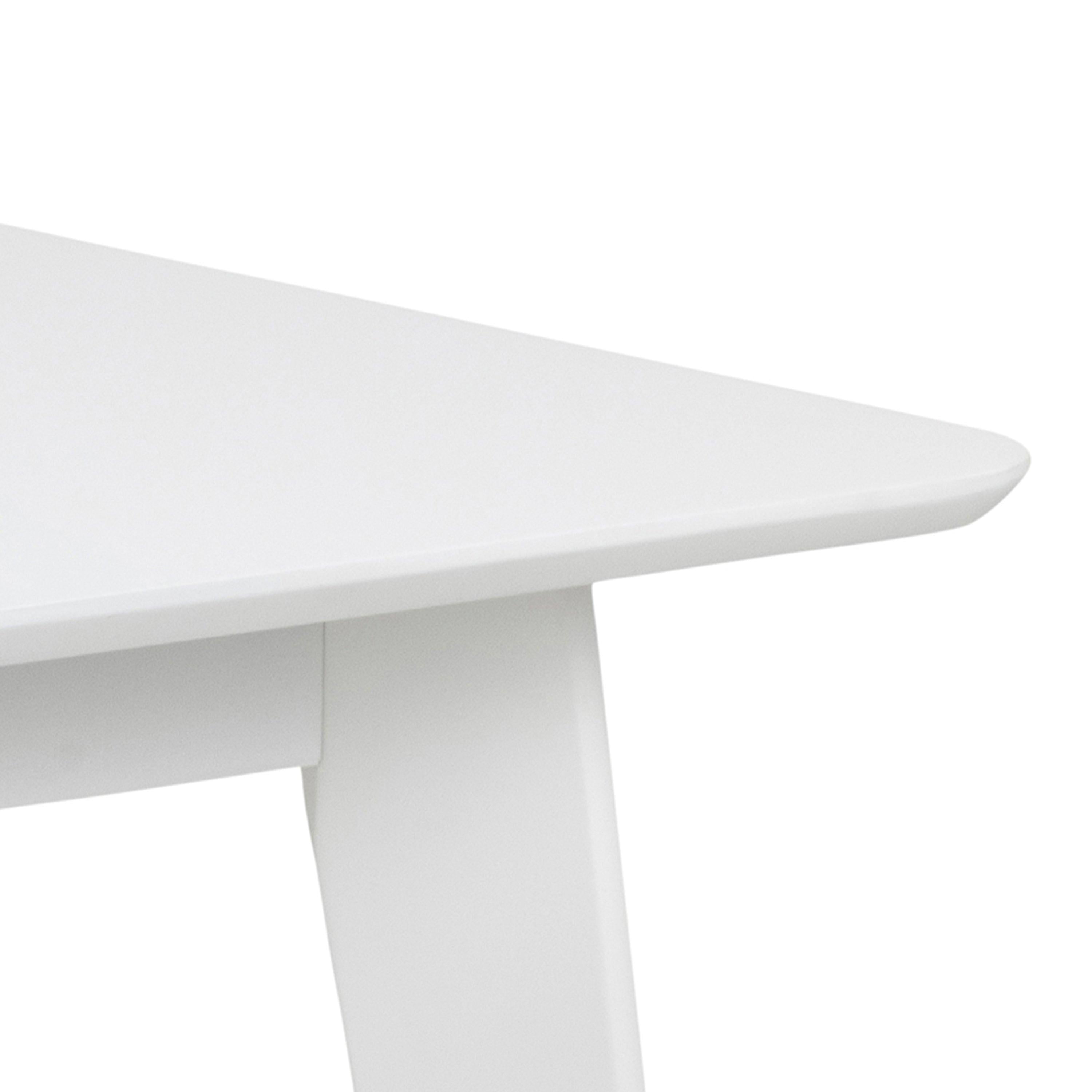 Roxby Square Dining Table in White 120x80cm includes 4 Roxby Dining Chairs in White - image 4