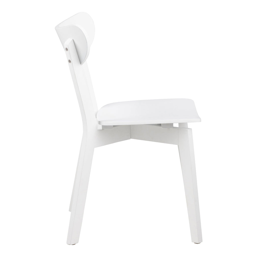Roxby Square Dining Table in White 120x80cm includes 4 Roxby Dining Chairs in White - image 8
