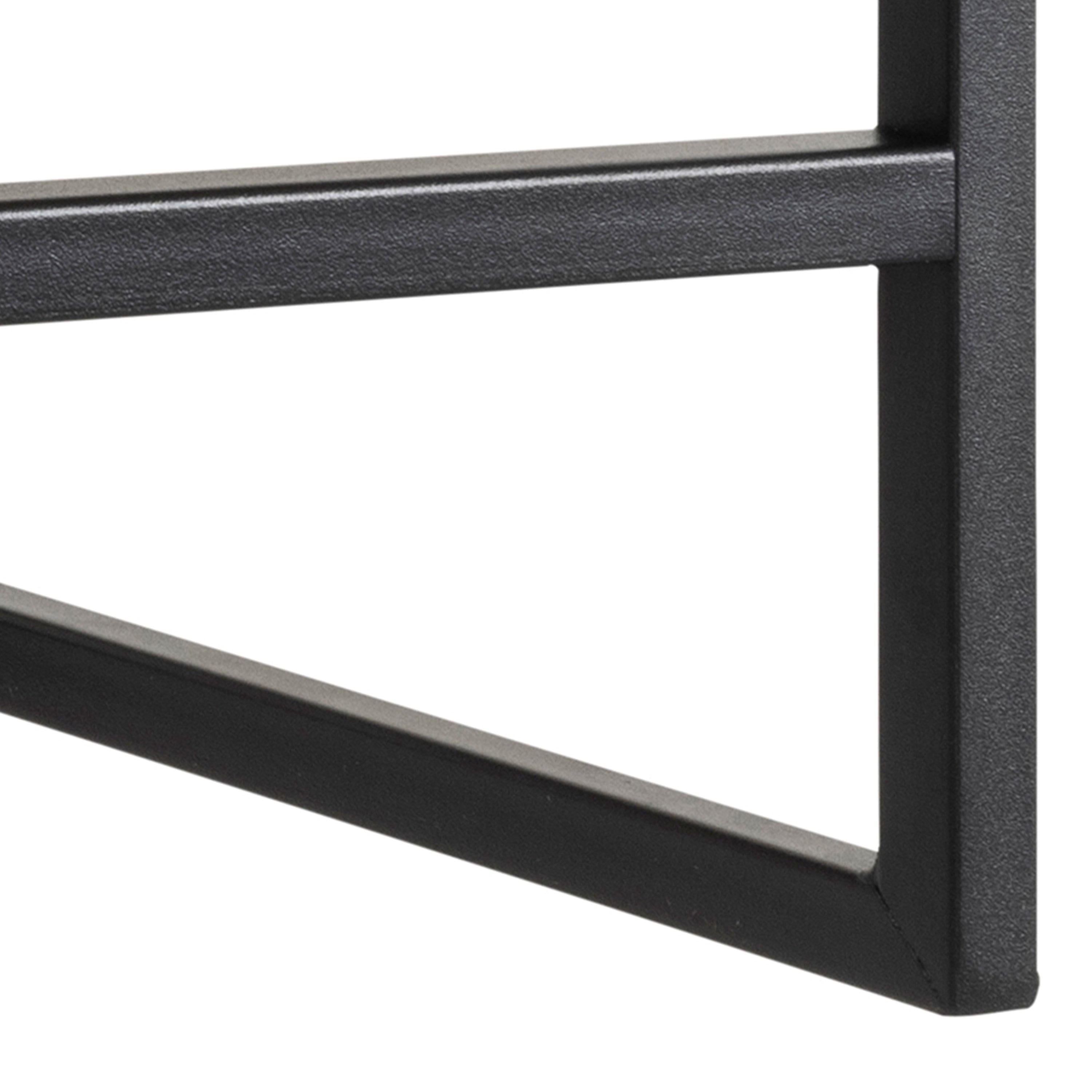 Seaford Black Metal Coat Rack with Oak Top - image 10