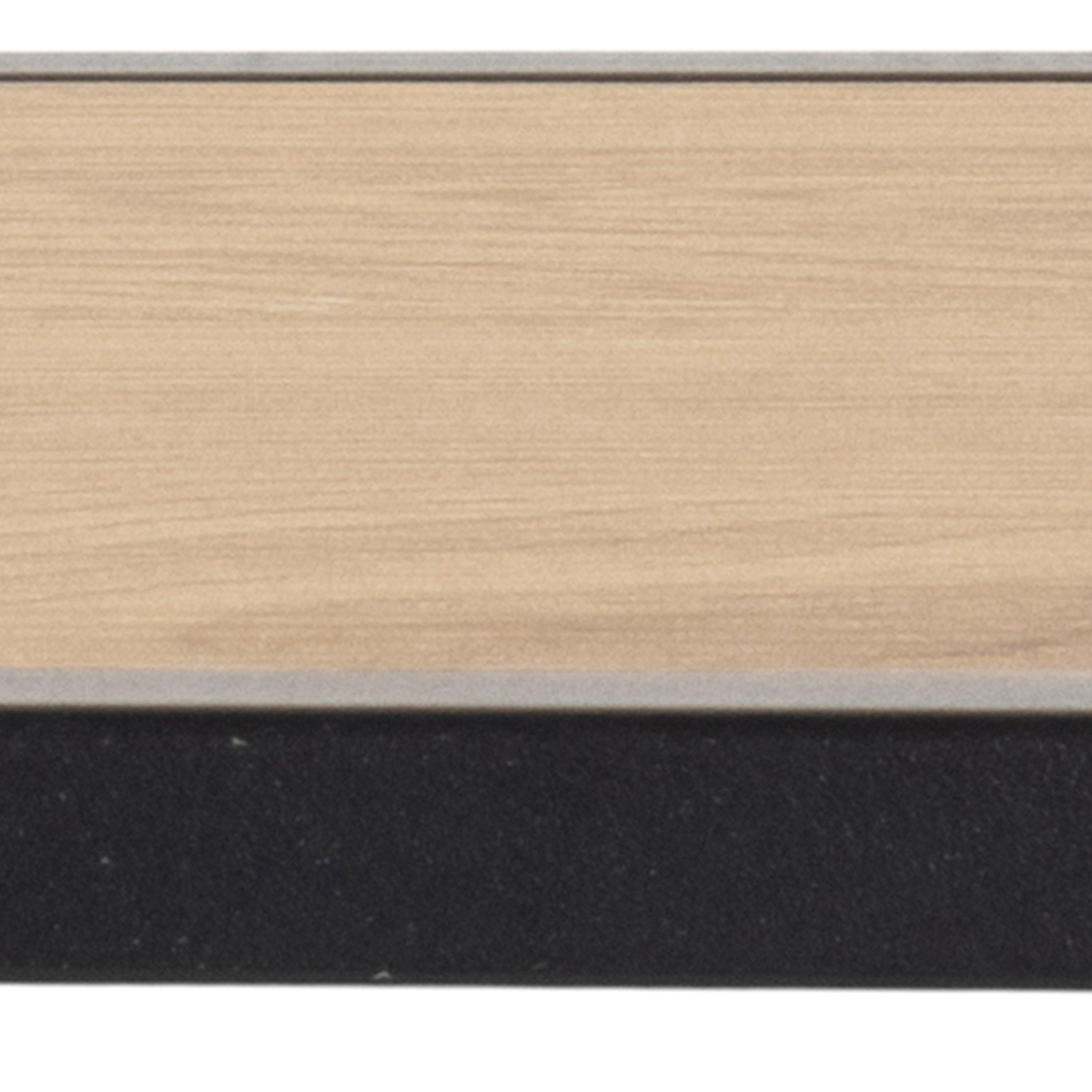 Seaford Black Metal Coat Rack with Oak Top - image 7