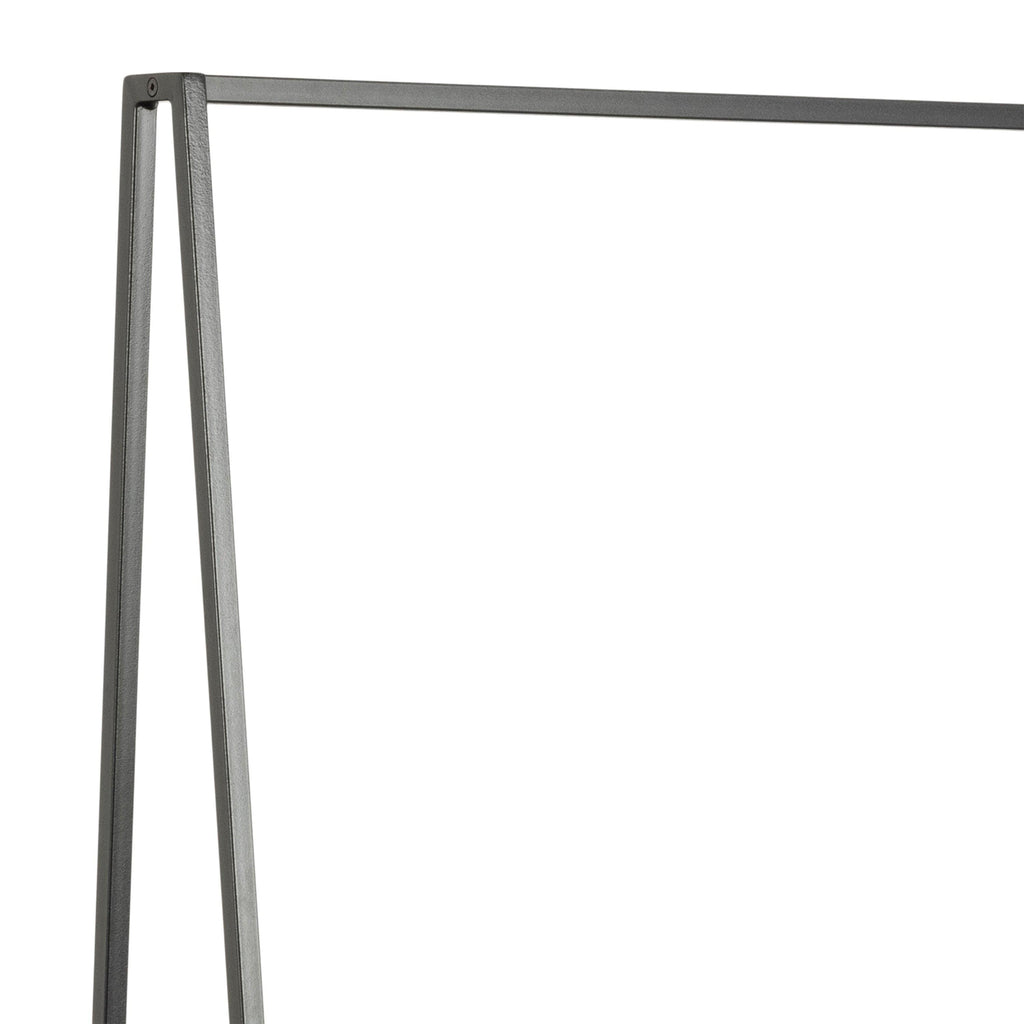Seaford Black Metal Clothes Rack with 2 Oak Shelves - image 6