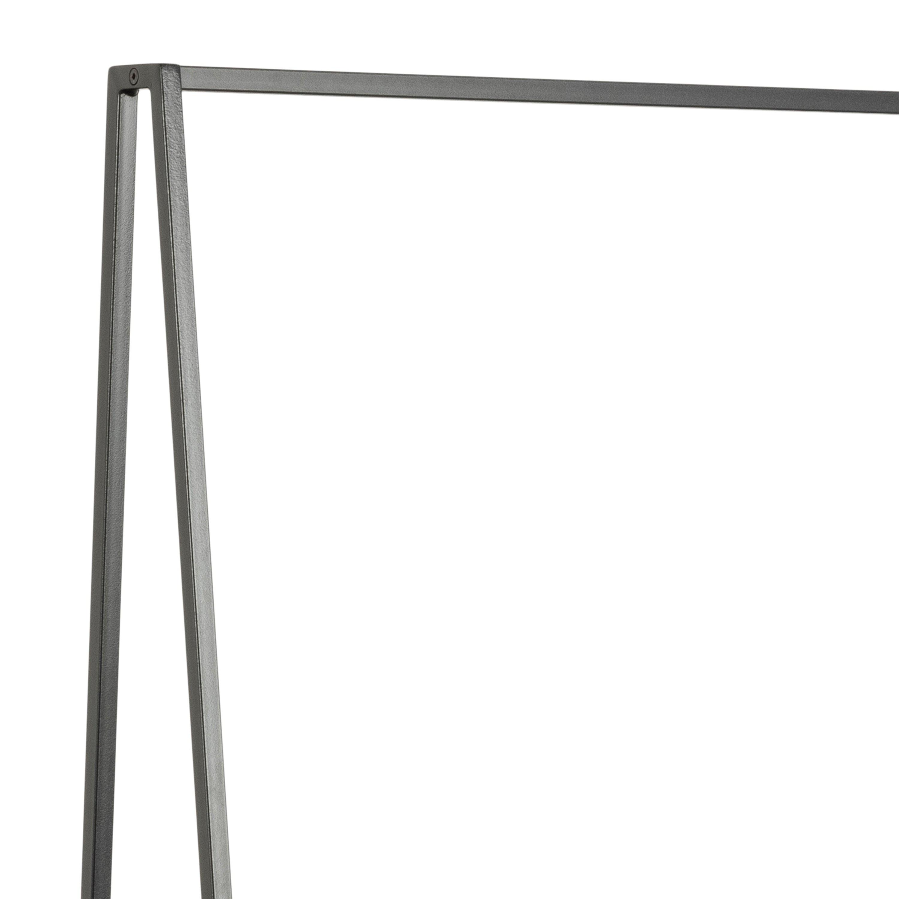 Seaford Black Metal Clothes Rack with 2 Oak Shelves - image 6