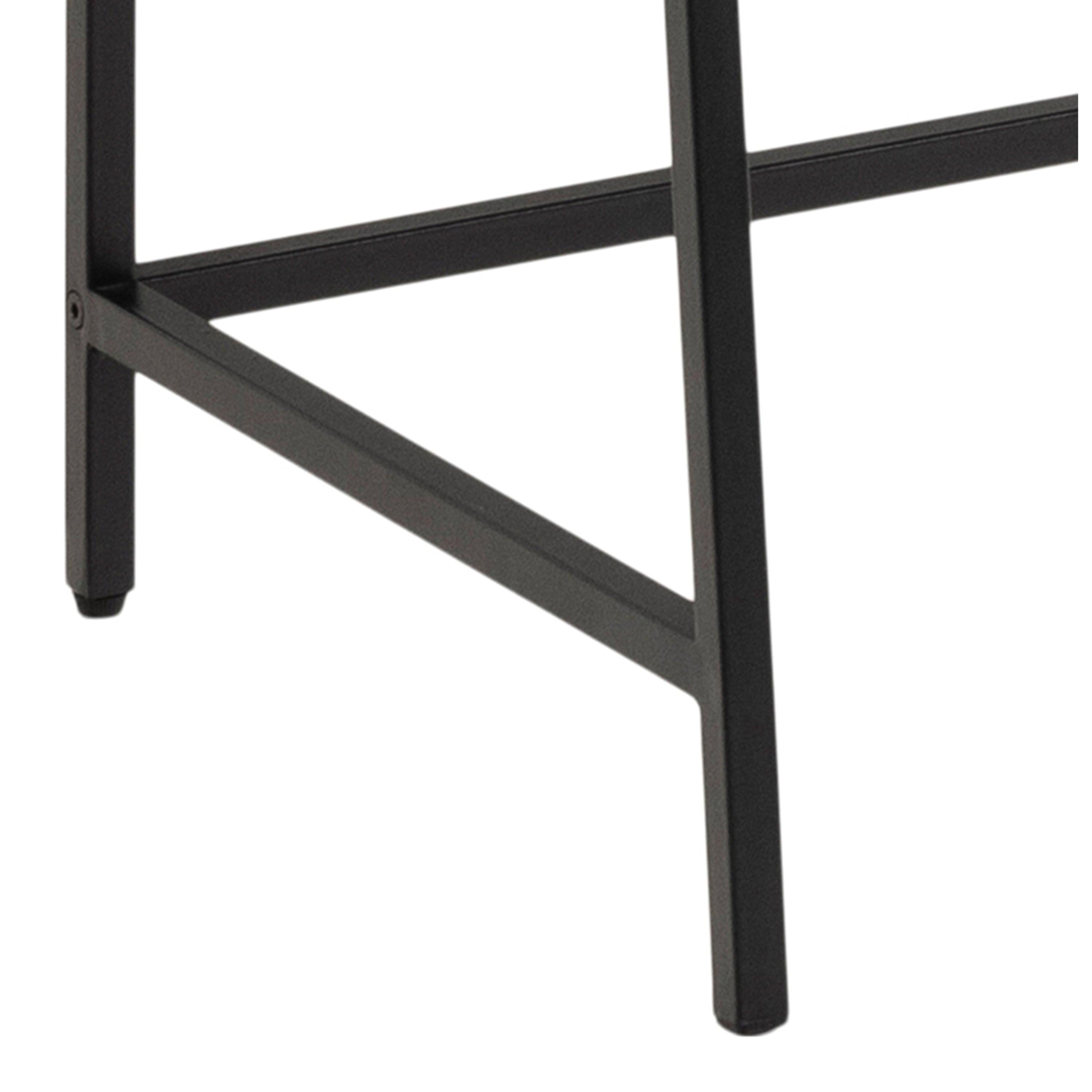 Seaford Bookcase with 1 Drawer in Black and Oak - image 9