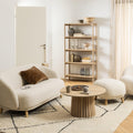 Braidwood Bookcase with 4 Shelves in White Oak Veneer - image 4