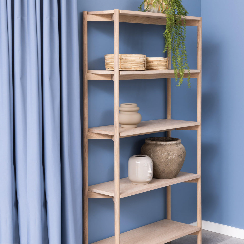 Braidwood Bookcase with 4 Shelves in White Oak Veneer - image 7