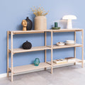 Braidwood Bookcase with 4 Shelves in White Oak Veneer - image 5