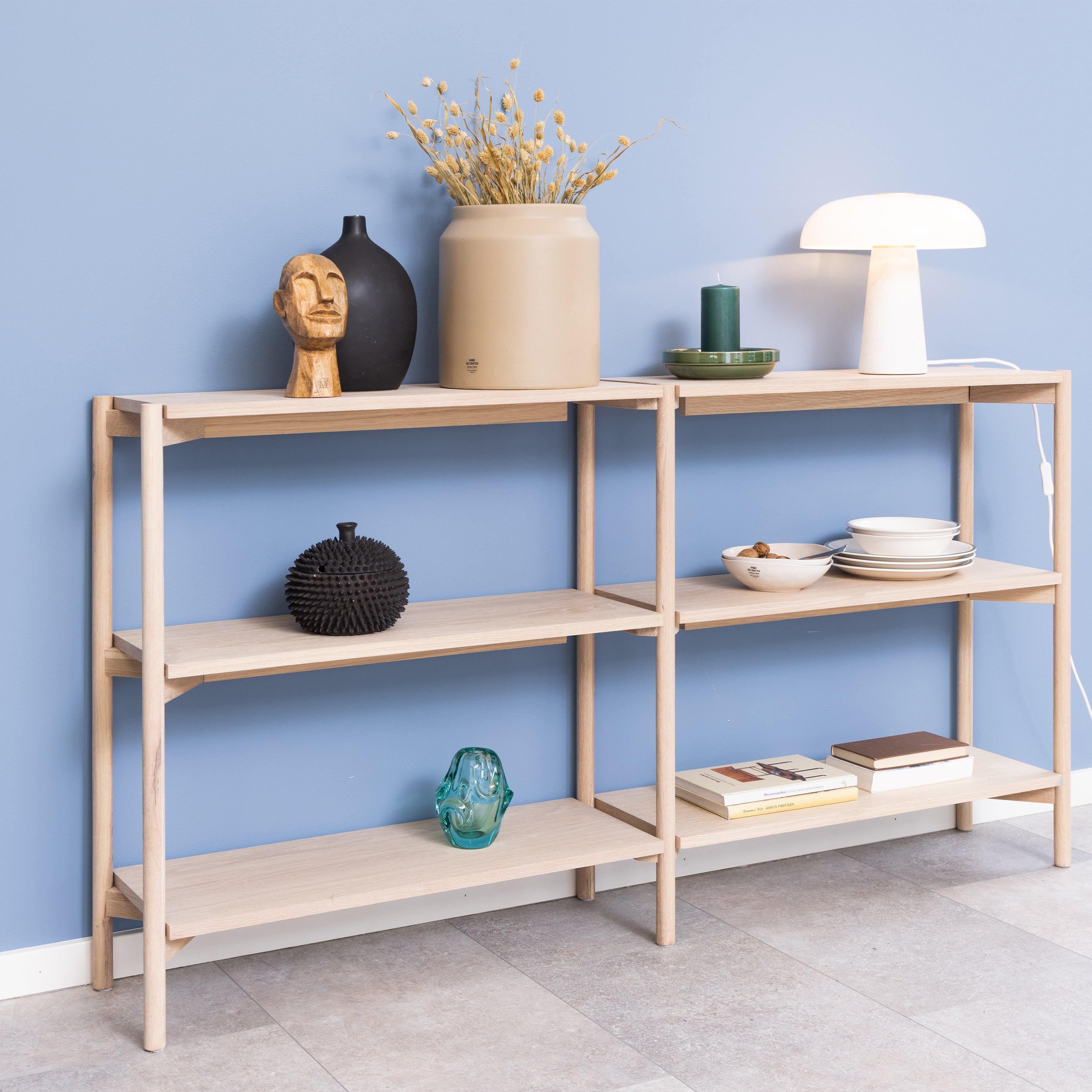 Braidwood Bookcase with 4 Shelves in White Oak Veneer - image 5