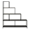Seaford Bookcase with 4 Shelves in Black - image 2
