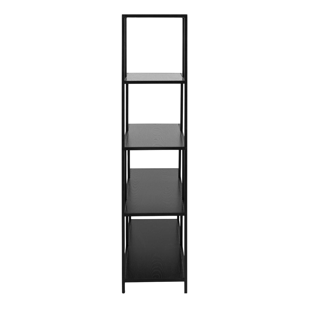 Seaford Bookcase with 4 Shelves in Black - image 3