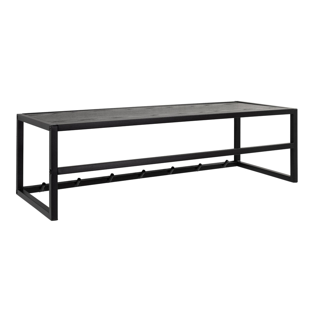 Seaford Coat Rack in Black and Oak