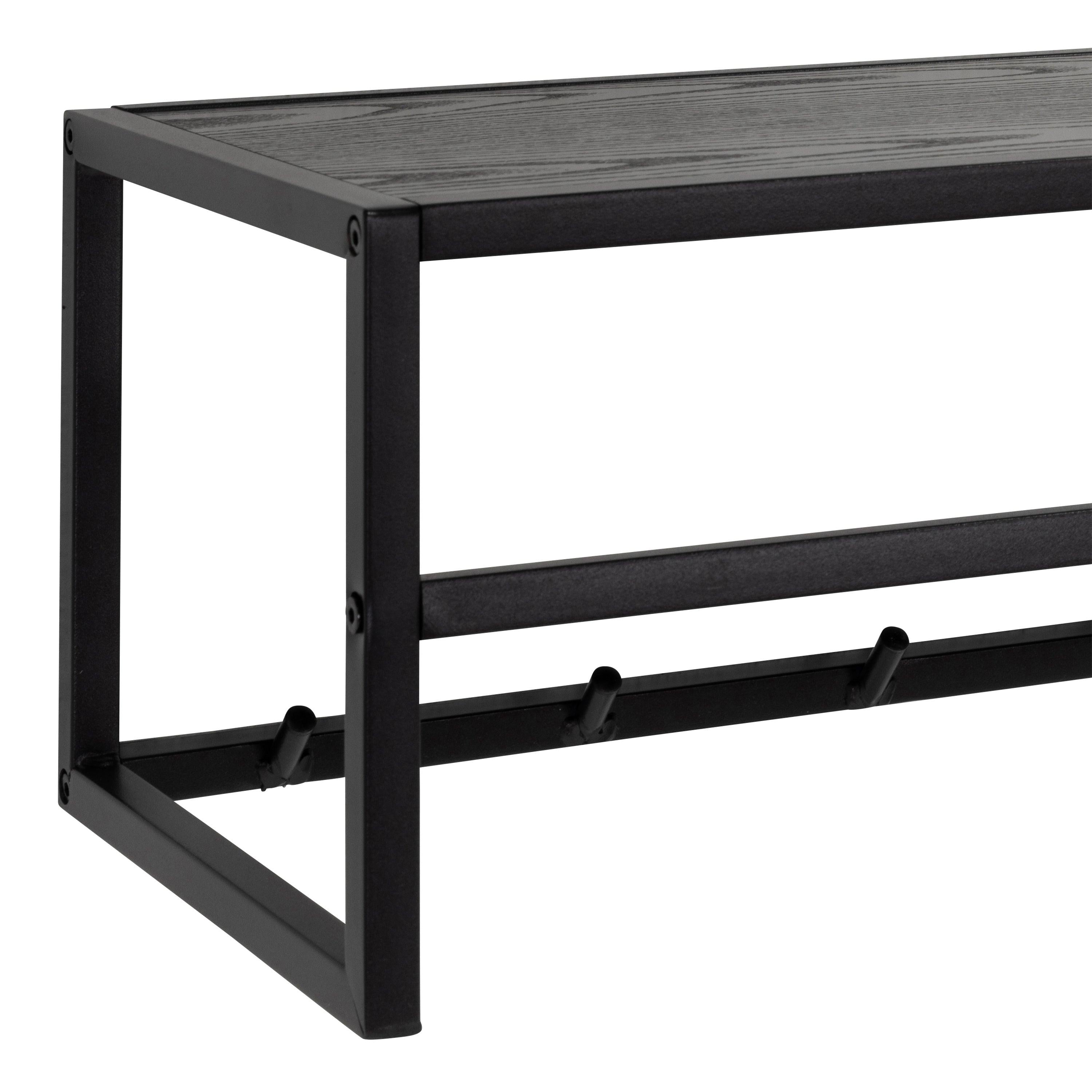 Seaford Coat Rack in Black and Oak - image 4