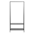 Seaford Clothes Rack with 2 shelves in Black - image 2