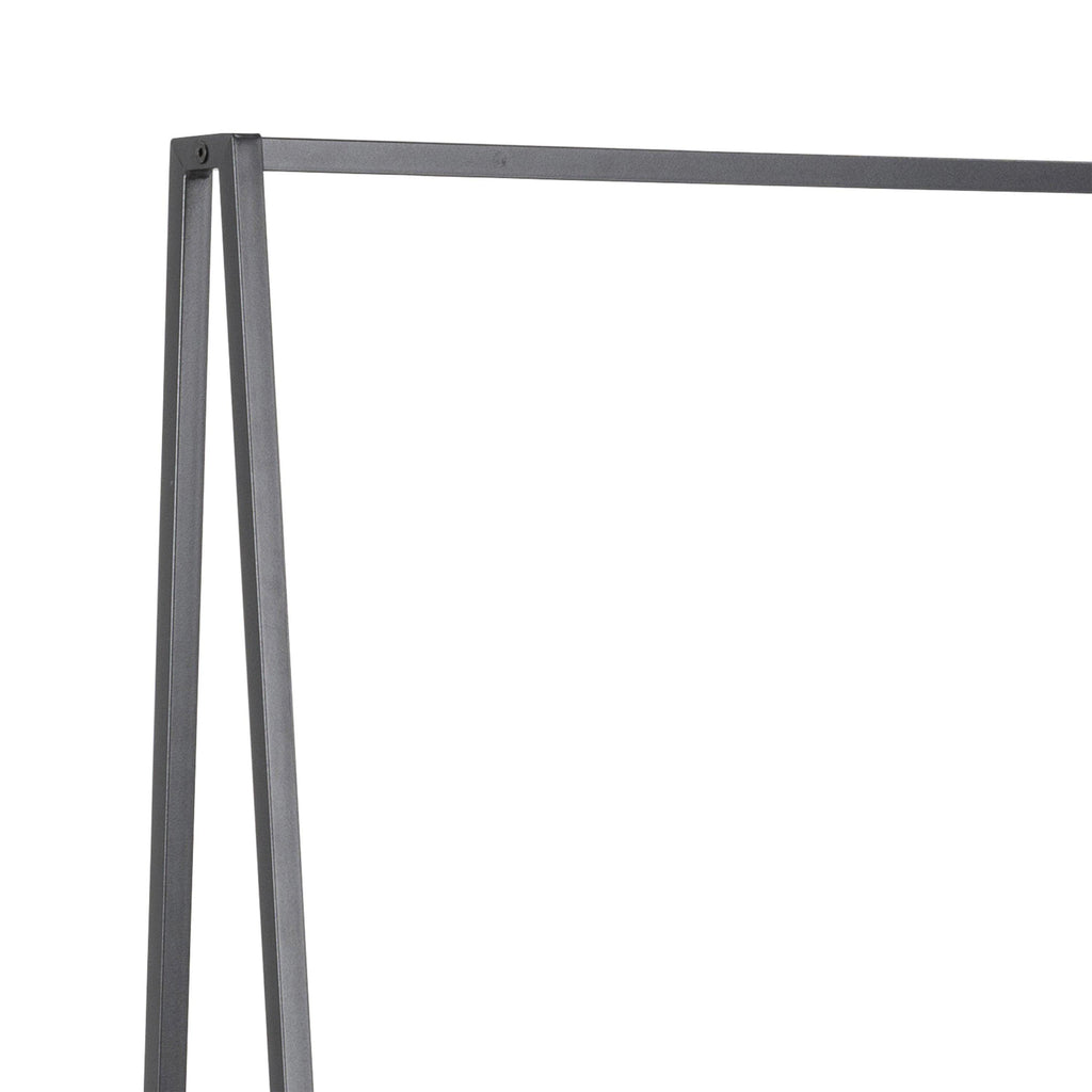 Seaford Clothes Rack with 2 shelves in Black - image 6