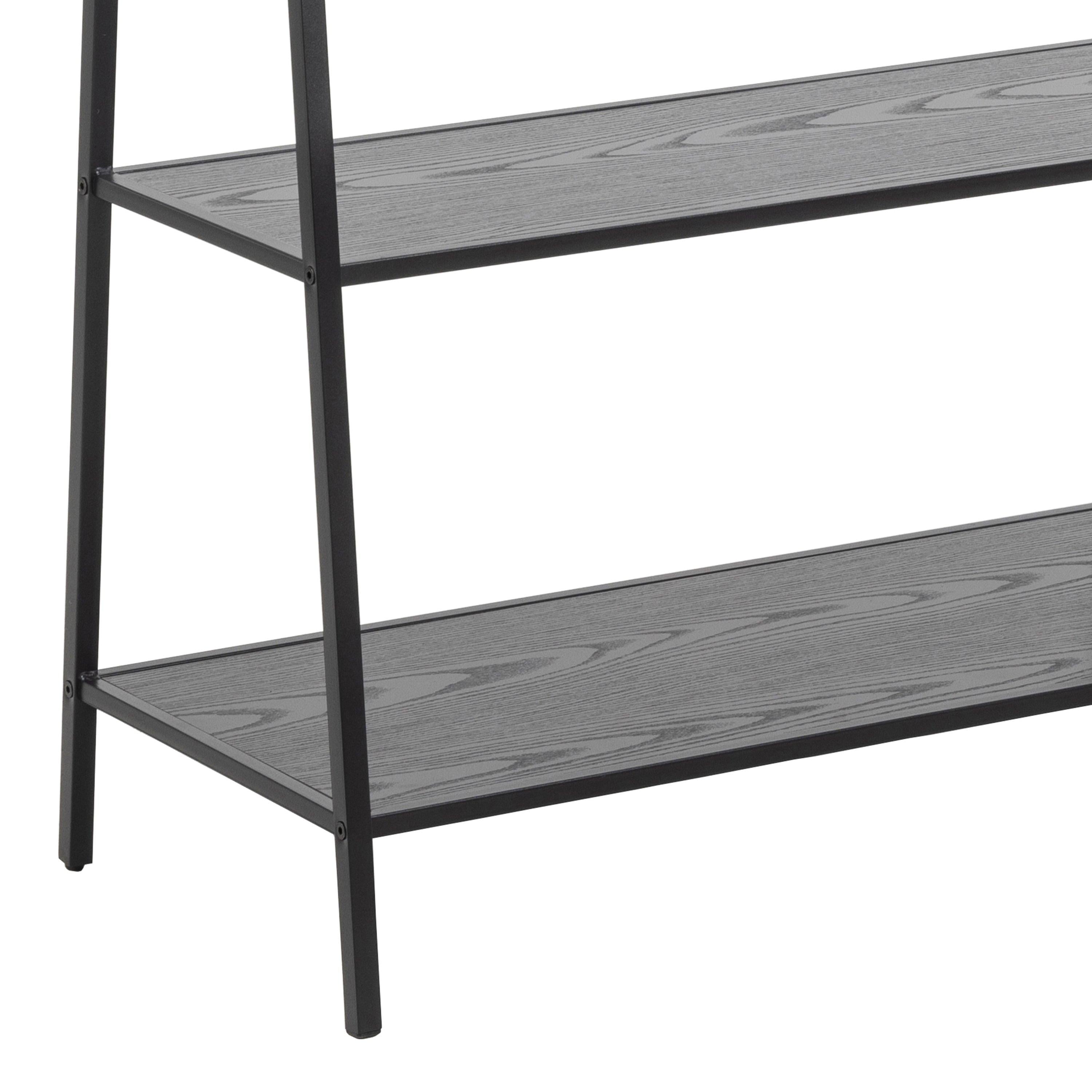 Seaford Clothes Rack with 2 shelves in Black - image 7
