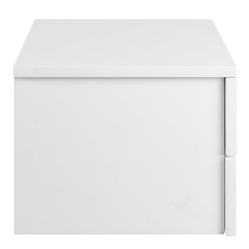 Avignon Bedside Table with 2 Drawers in White - image 3