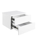 Avignon Bedside Table with 2 Drawers in White - image 4
