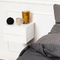 Avignon Bedside Table with 2 Drawers in White - image 5