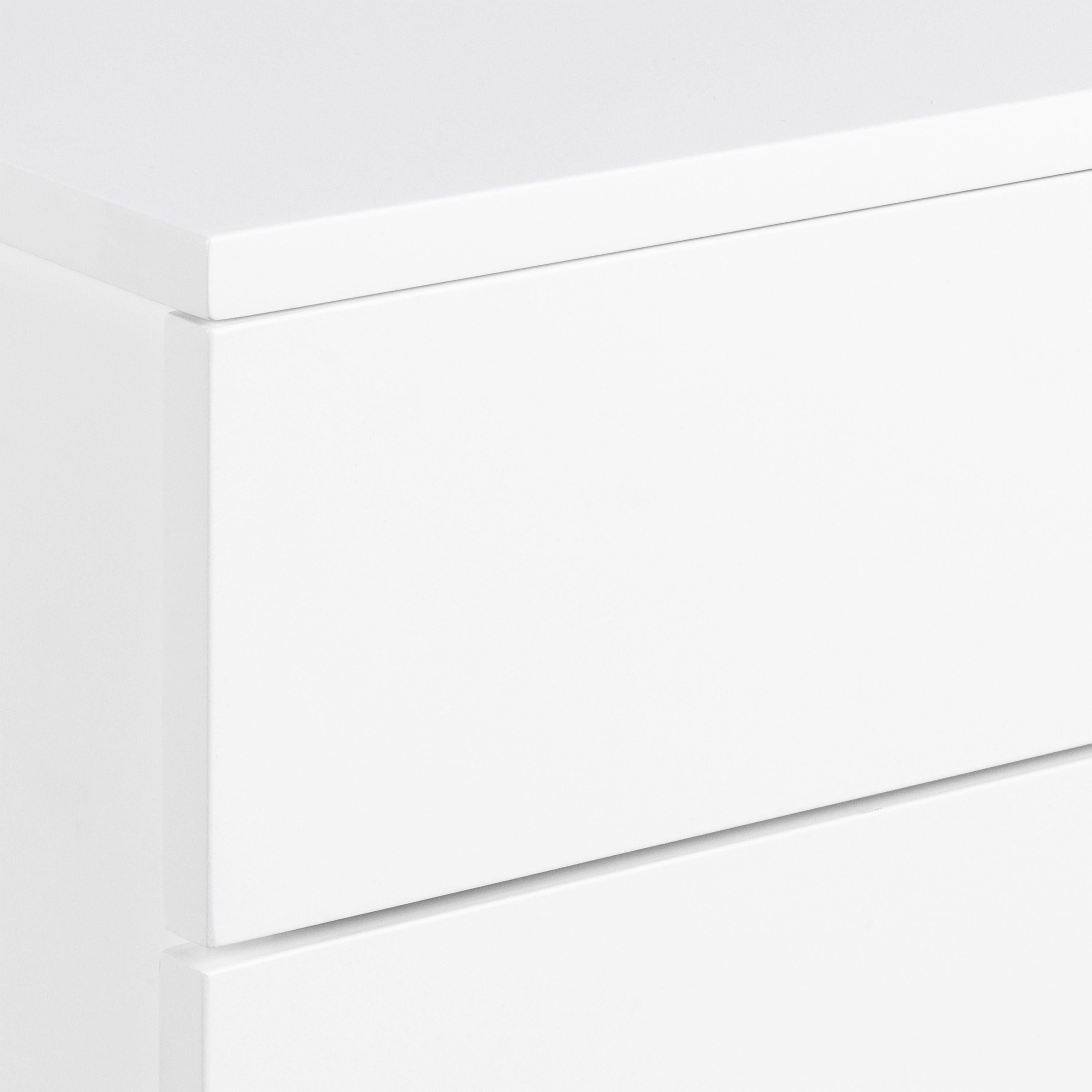 Avignon Bedside Table with 2 Drawers in White - image 6