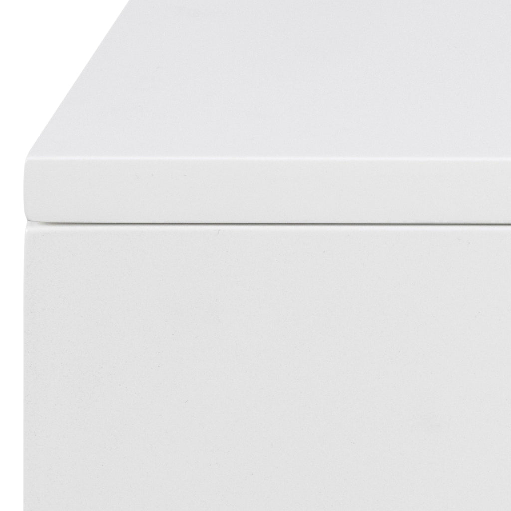 Avignon Bedside Table with 2 Drawers in White - image 7