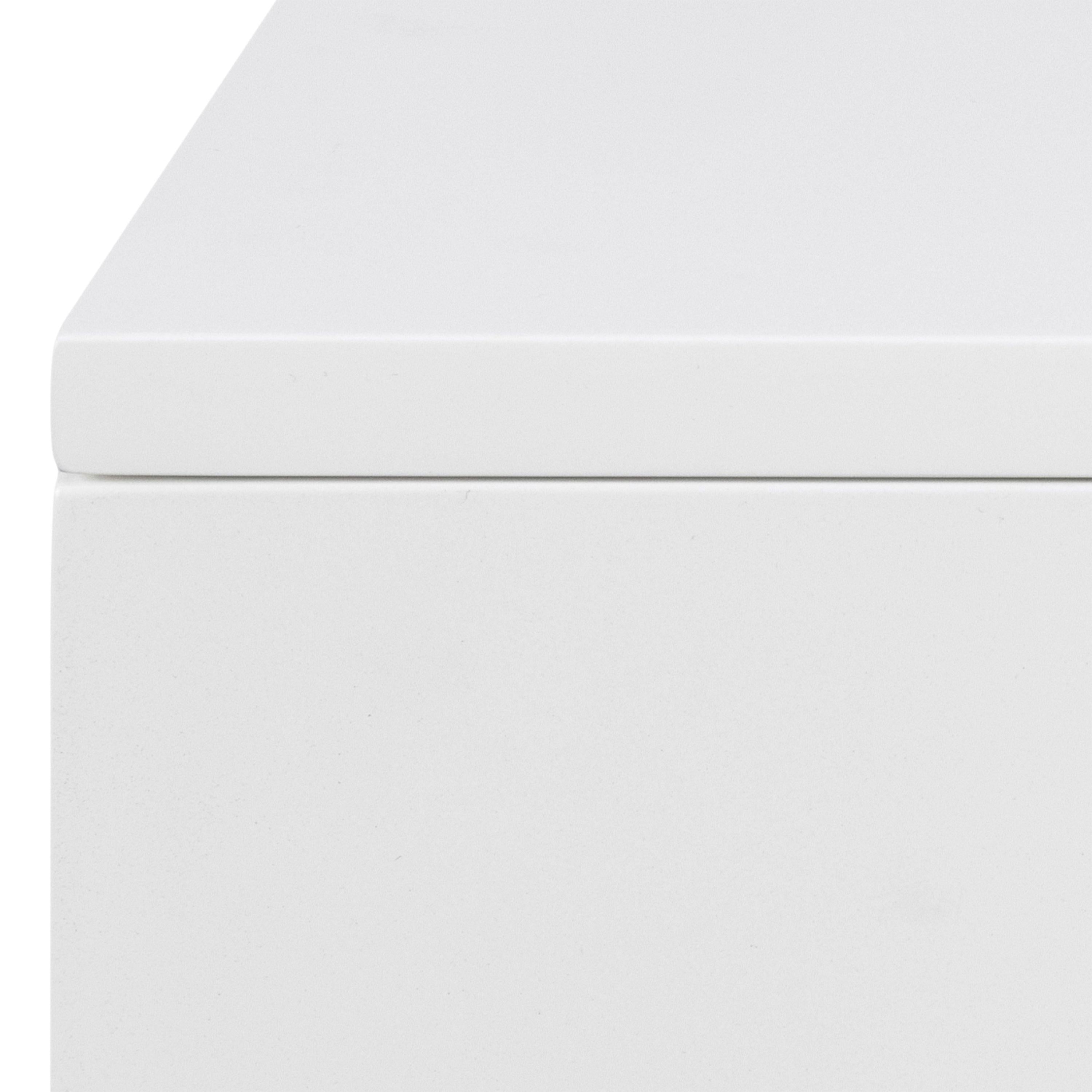 Avignon Bedside Table with 2 Drawers in White - image 7