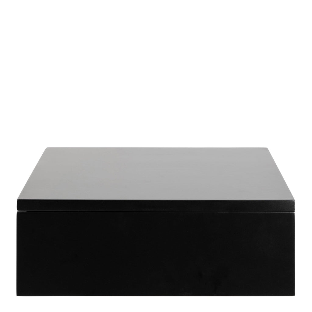 Avignon Square Bedside Table with 1 Drawer in Black - image 2
