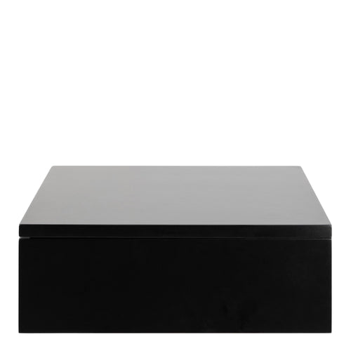 Avignon Square Bedside Table with 1 Drawer in Black - image 2