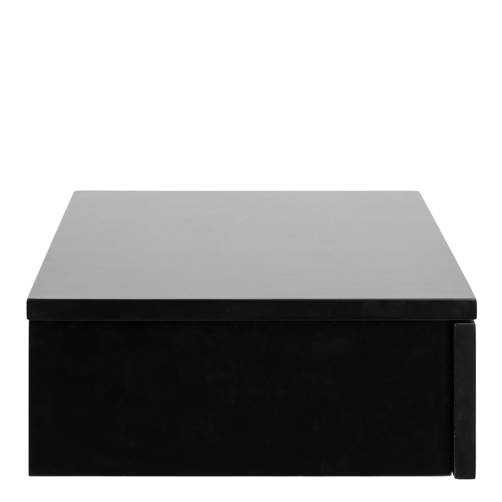 Avignon Square Bedside Table with 1 Drawer in Black - image 3