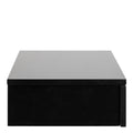 Avignon Square Bedside Table with 1 Drawer in Black - image 3