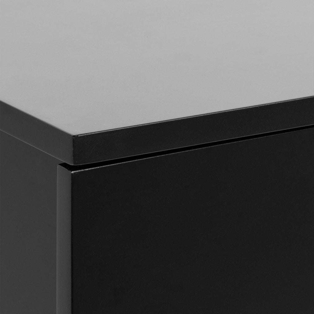Avignon Square Bedside Table with 1 Drawer in Black - image 6