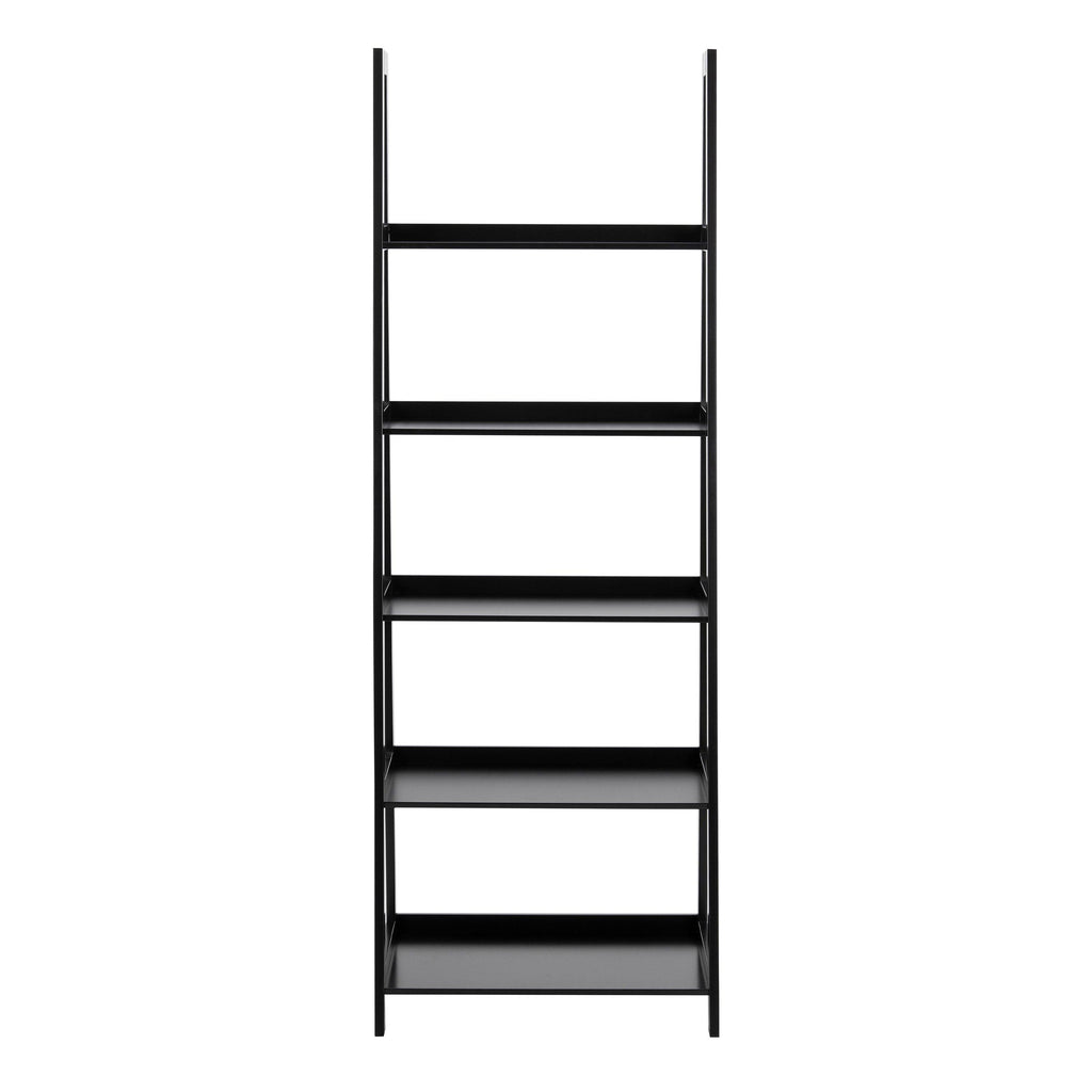 Wally Bookcase with 5 Shelves in Black - image 2