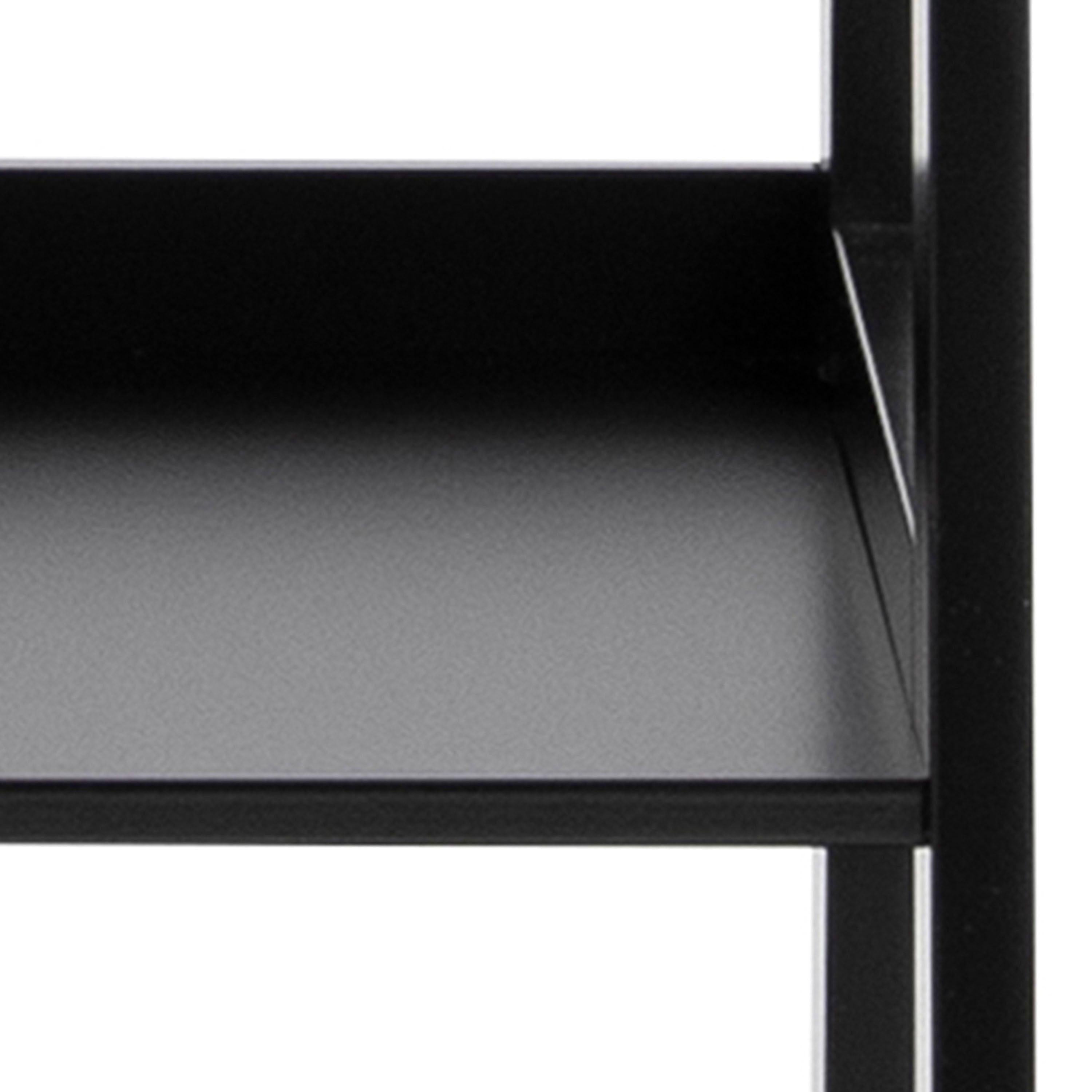 Wally Bookcase with 5 Shelves in Black - image 7