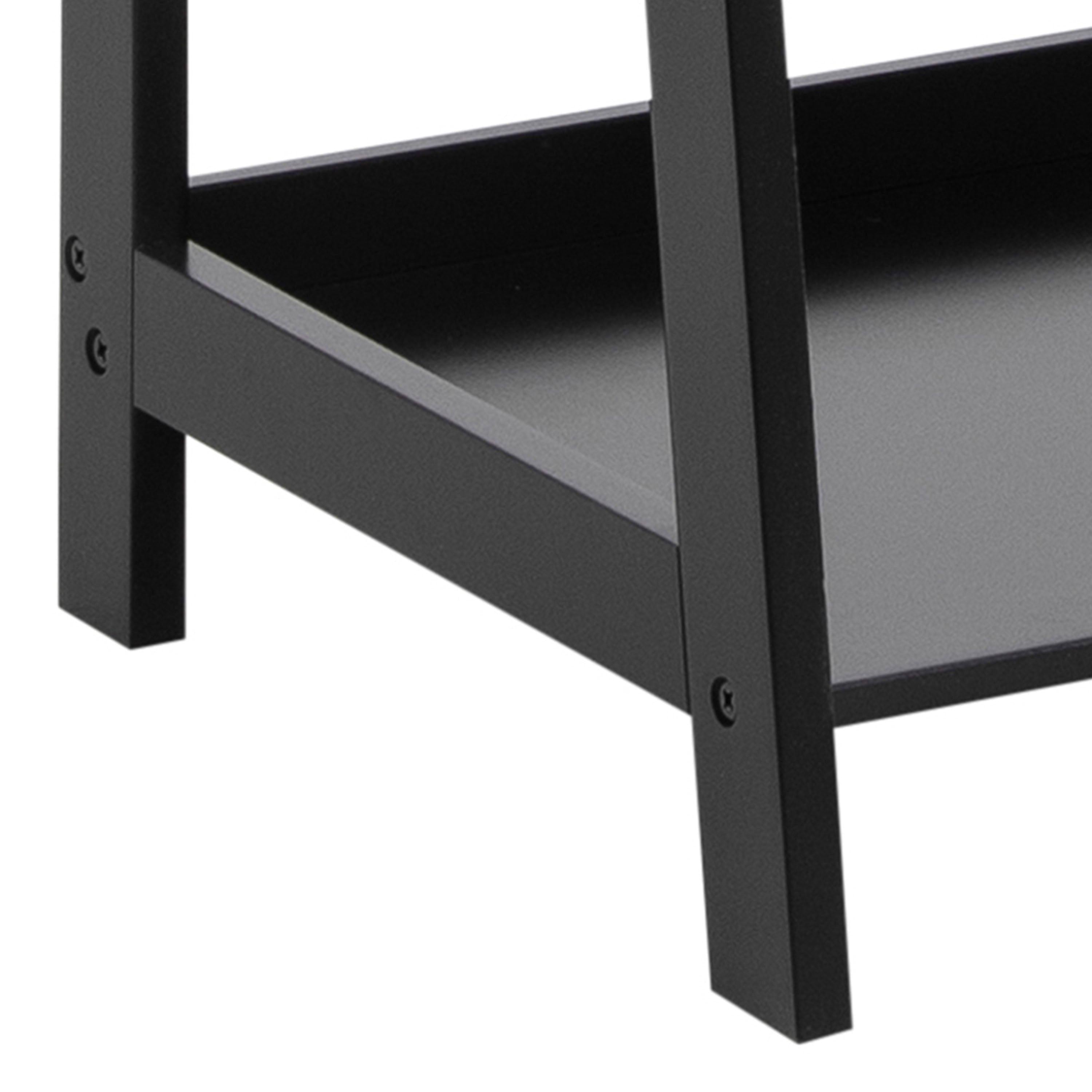 Wally Bookcase with 5 Shelves in Black - image 8
