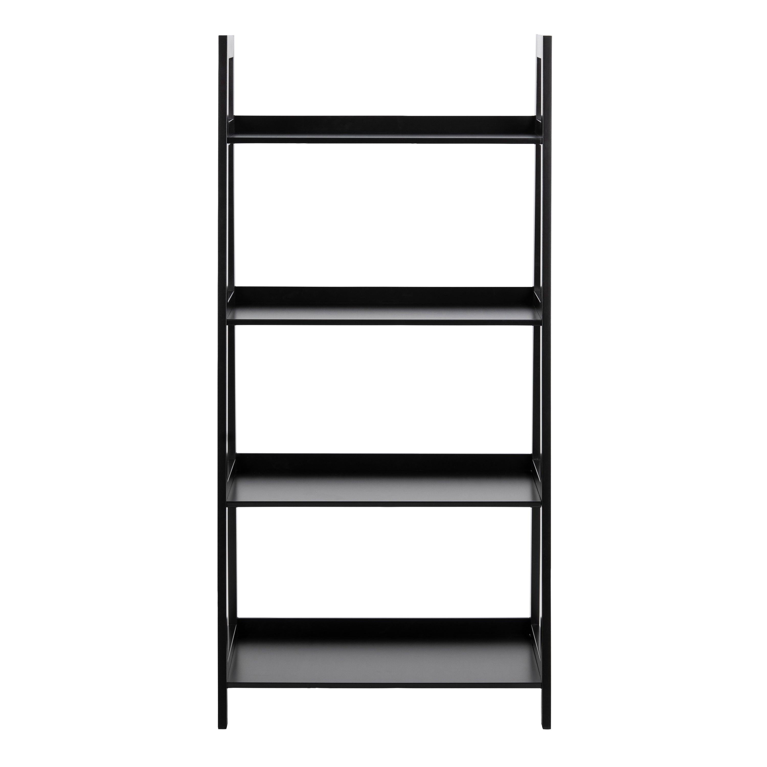 Wally Bookcase with 4 Shelves in Black - image 2