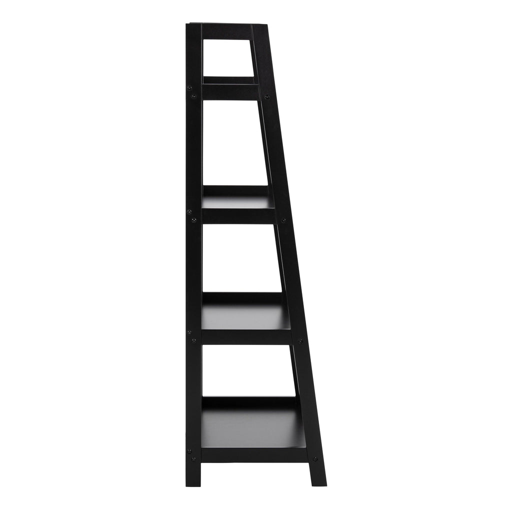 Wally Bookcase with 4 Shelves in Black - image 3