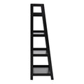 Wally Bookcase with 4 Shelves in Black - image 3